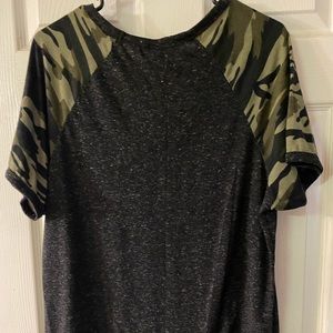 Camo Short Sleeve Top